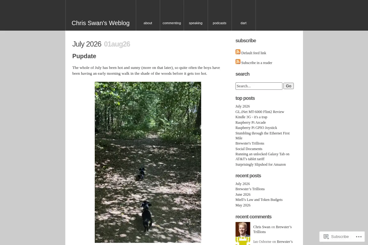 Chris Swan's Weblog