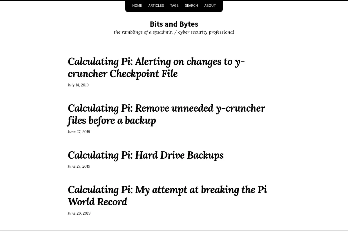 Bits and Bytes