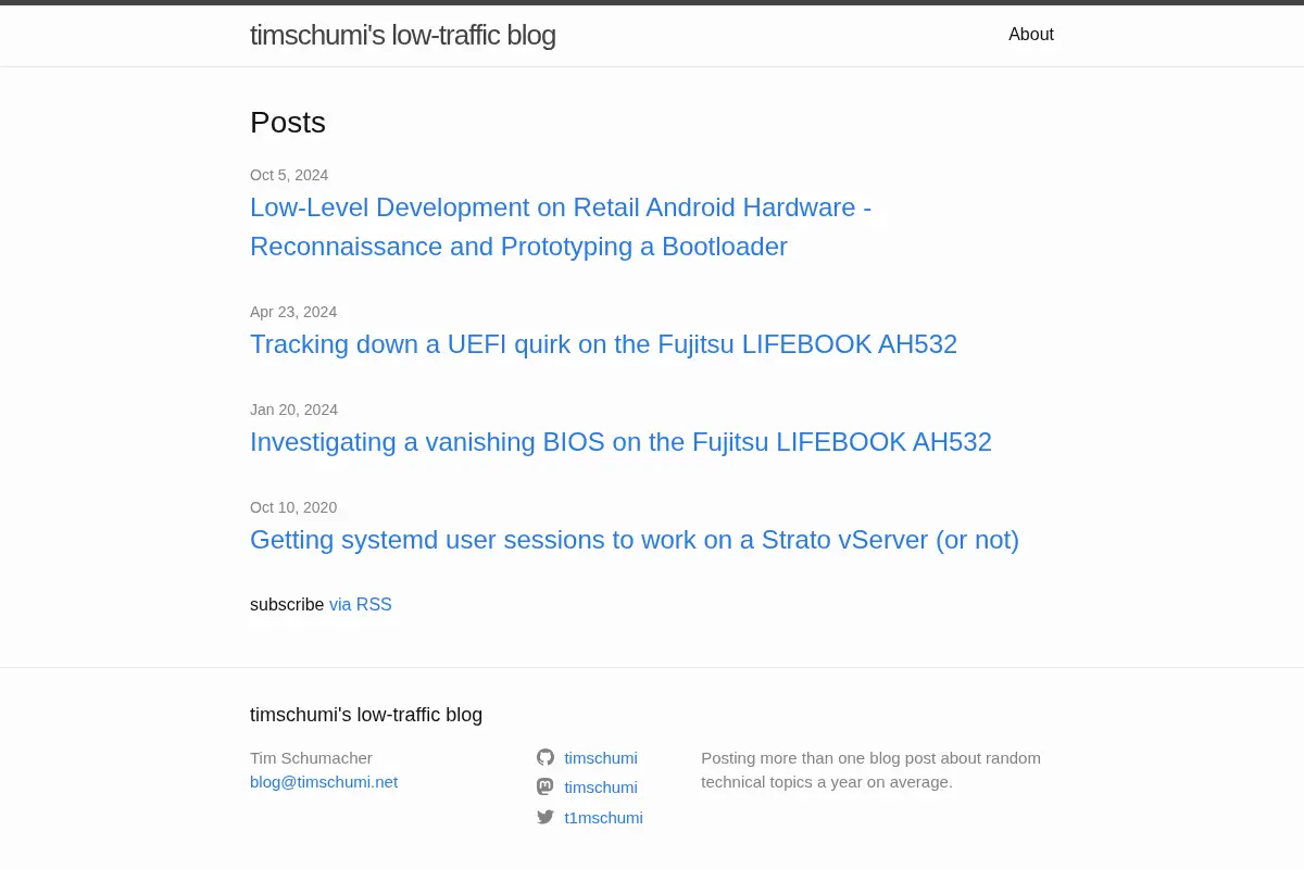 timschumi's low-traffic blog