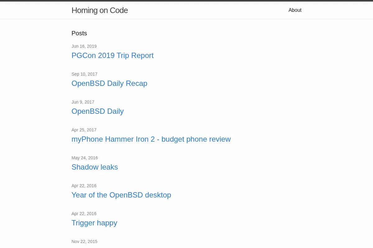 Homing on Code
