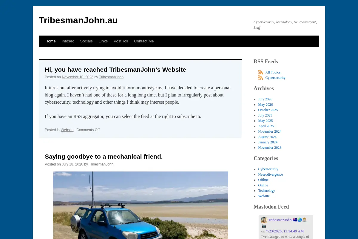 TribesmanJohn’s Blog