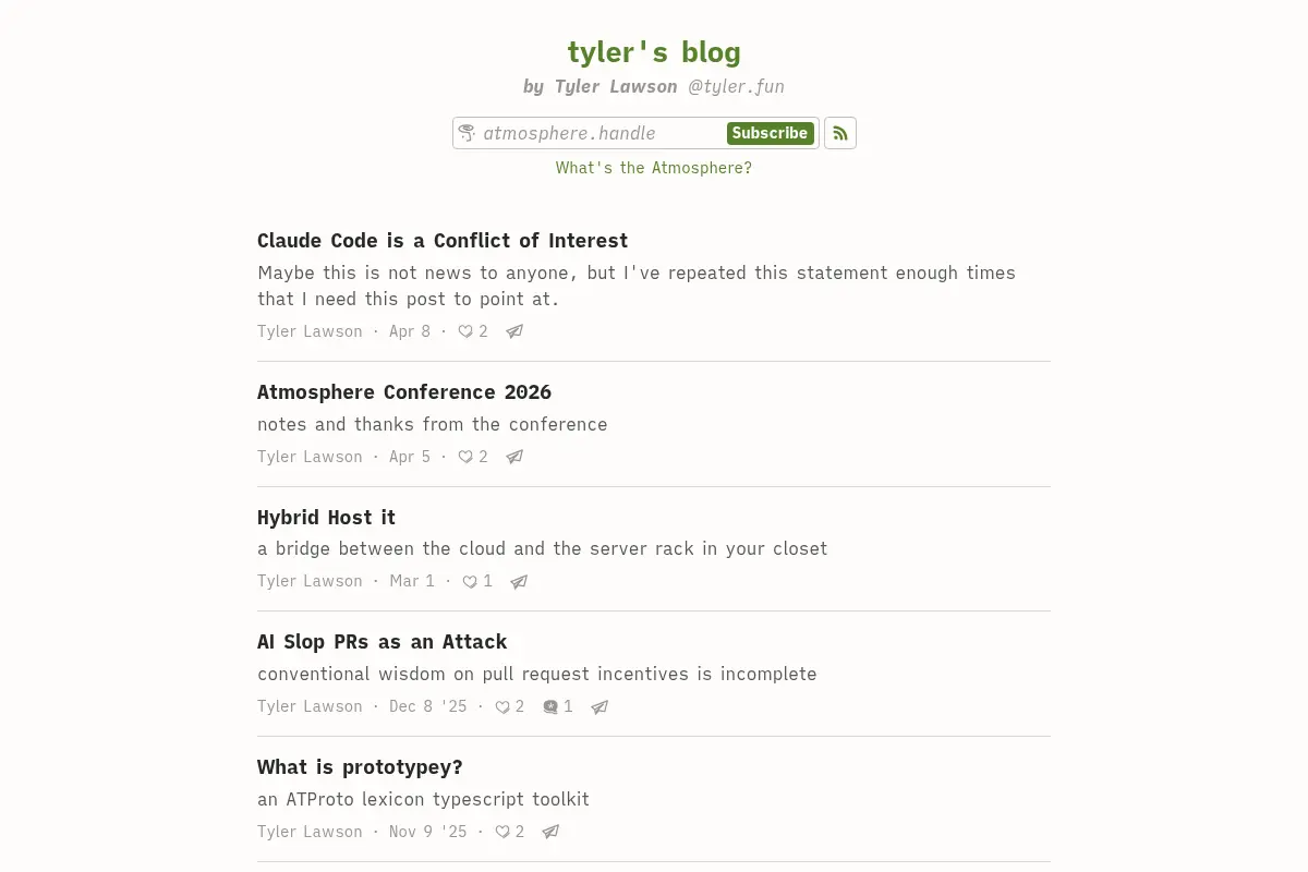 tyler's blog