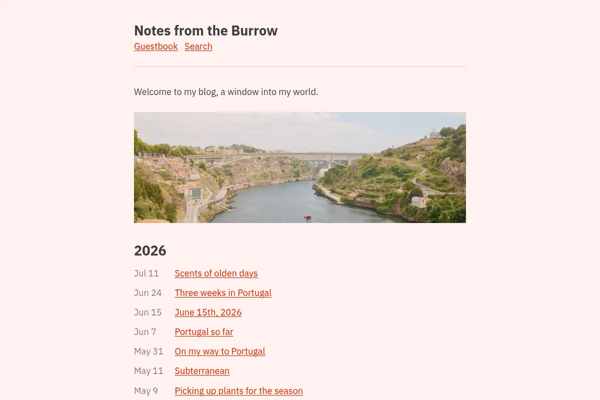 Notes from the Burrow