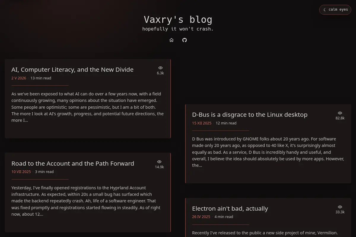 Vaxry's Blog