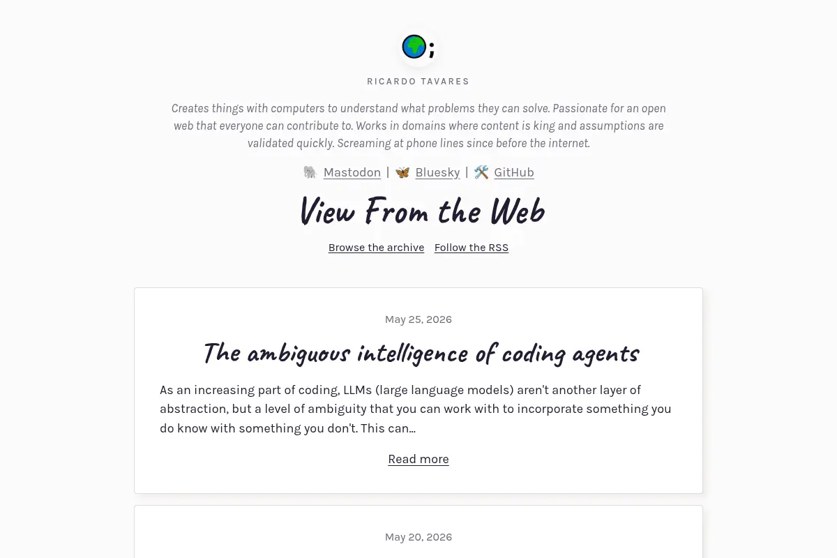 View From the Web