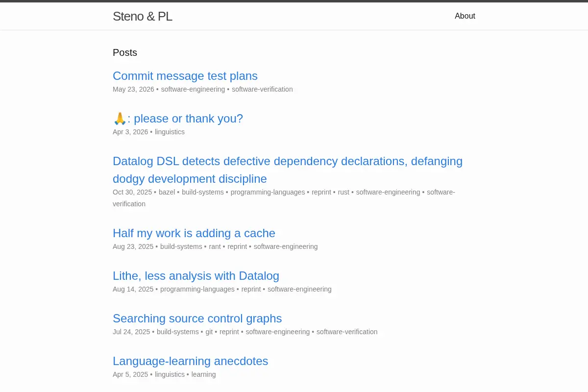 Steno & PL