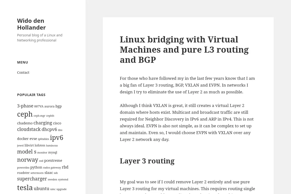 Wido den Hollander – Personal blog of a Linux and Networking professional