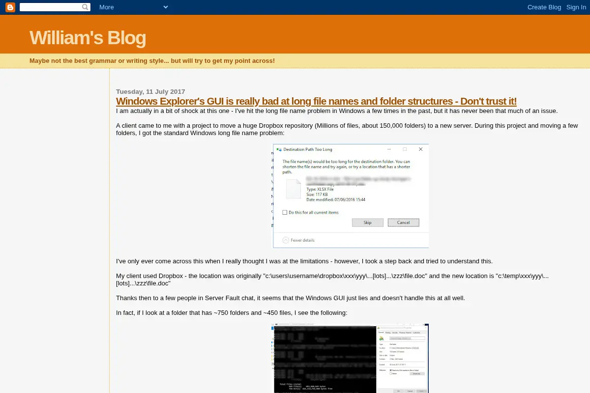 William's Blog