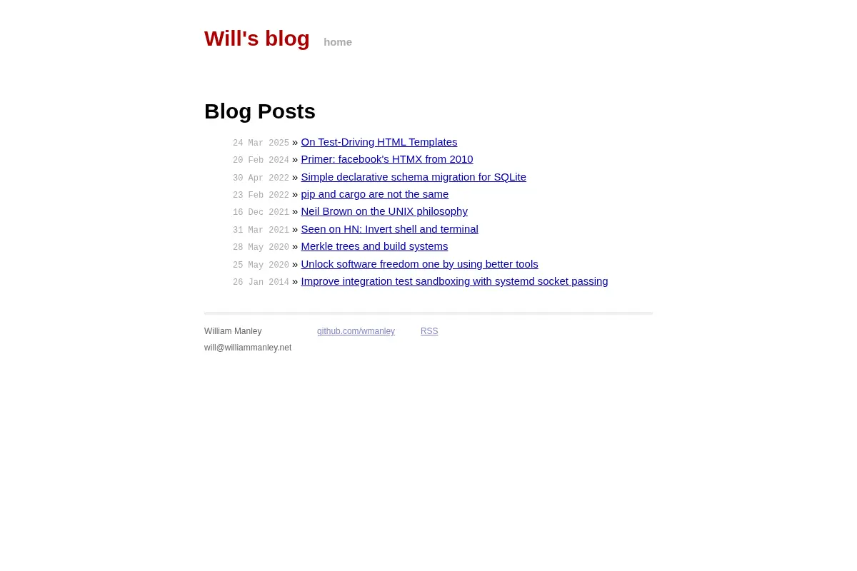 Will's blog