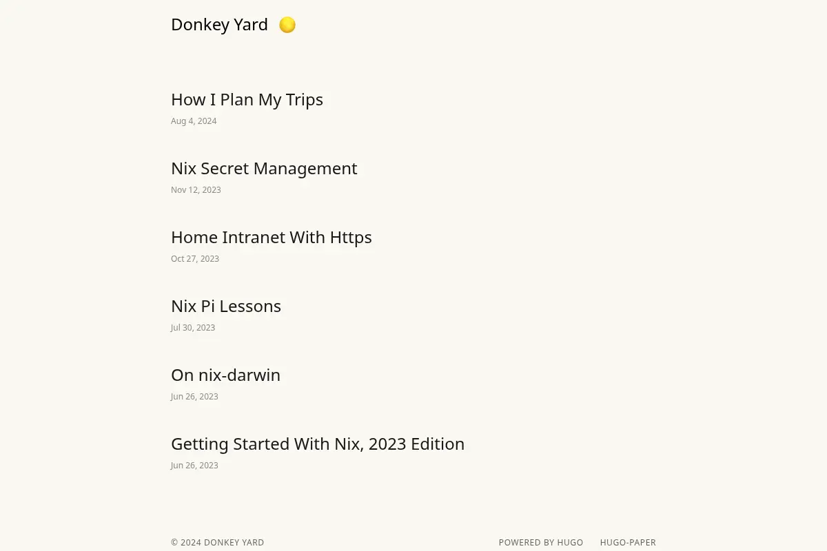 Donkey Yard