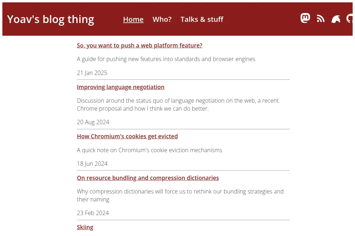 Yoav's blog thing