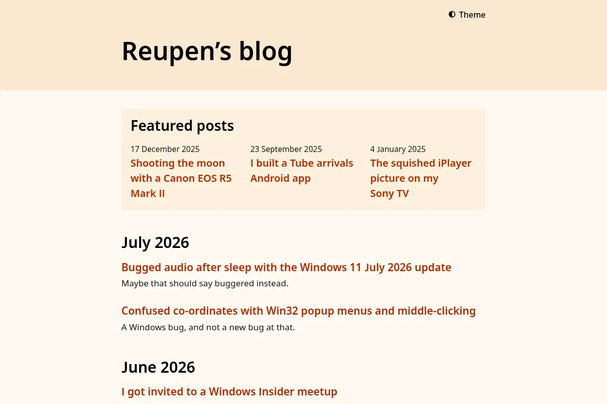 Reupen’s blog