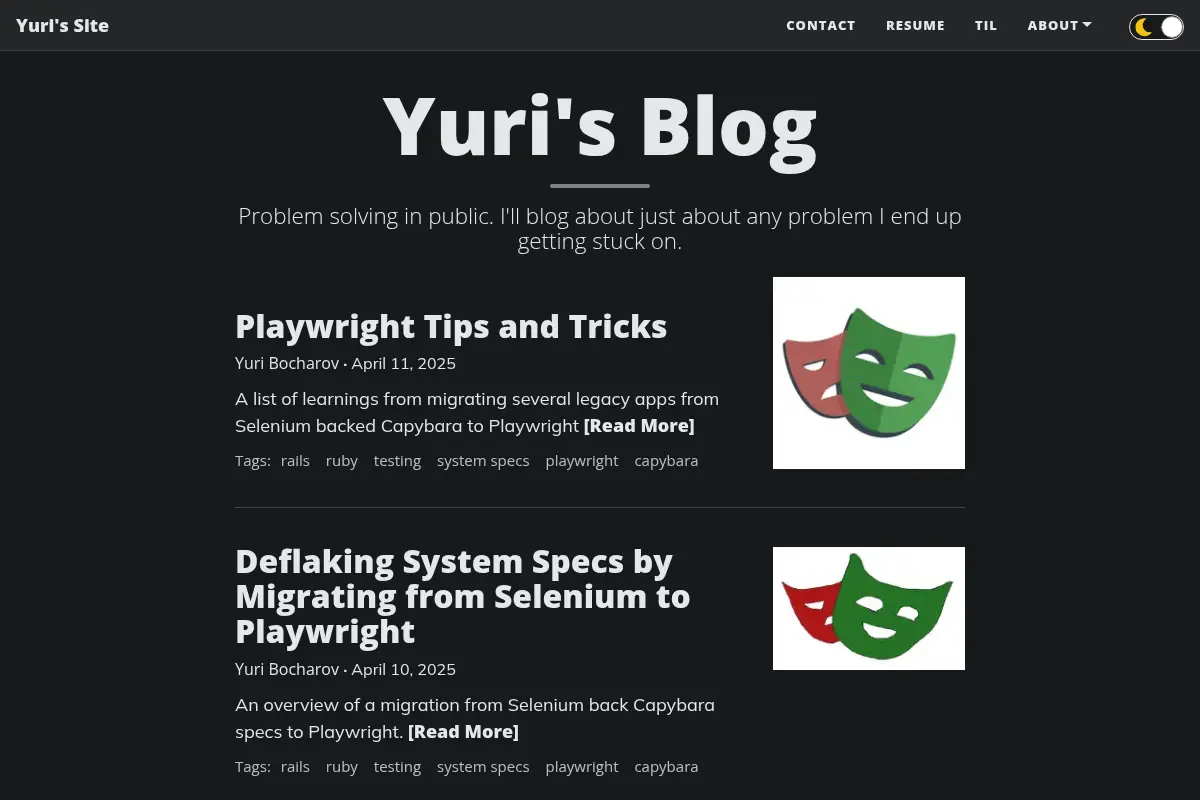 Yuri's Blog
