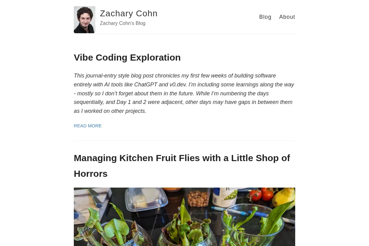 Zachary Cohn's Blog