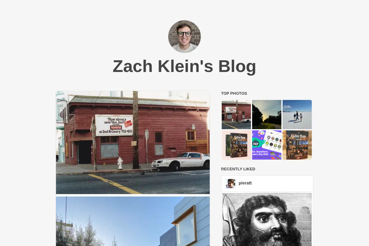 Zach Klein's Blog