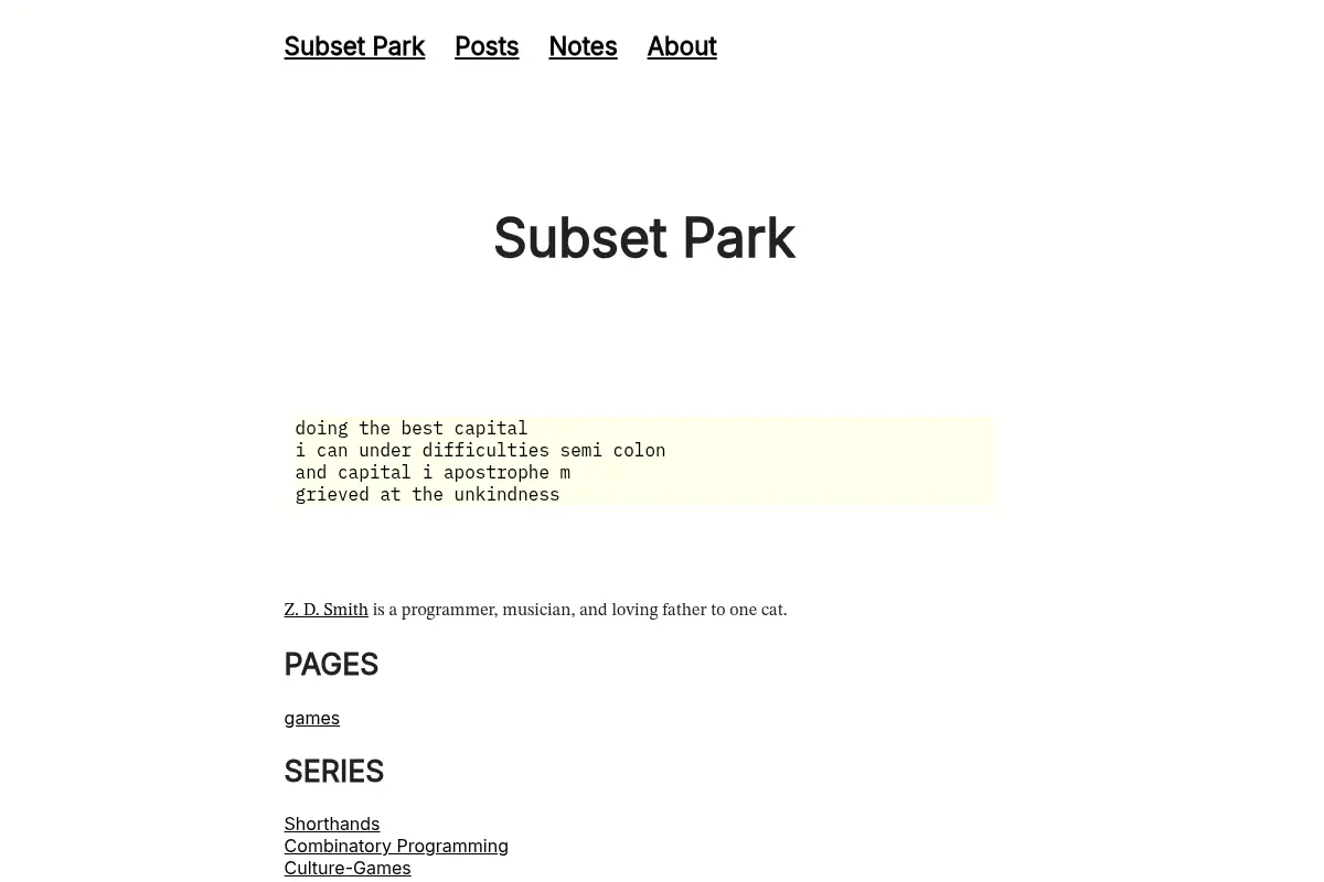 Subset Park