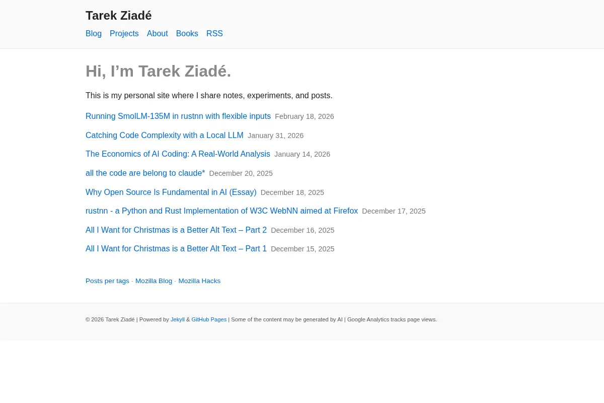 Tarek Ziadé's Blog
