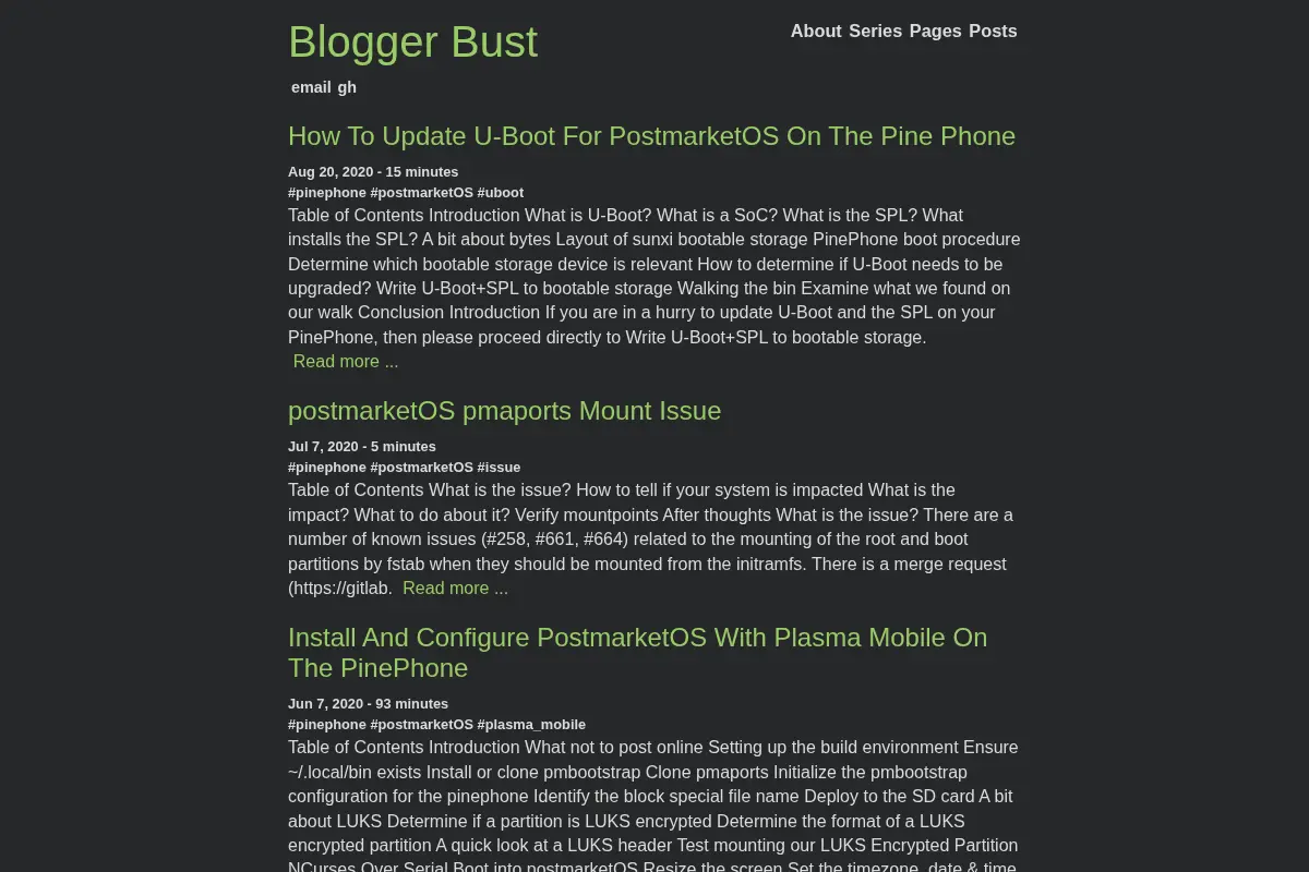 Blogger Bust