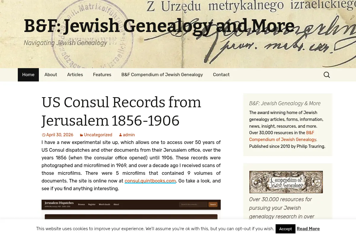 Blood and Frogs: Jewish Genealogy