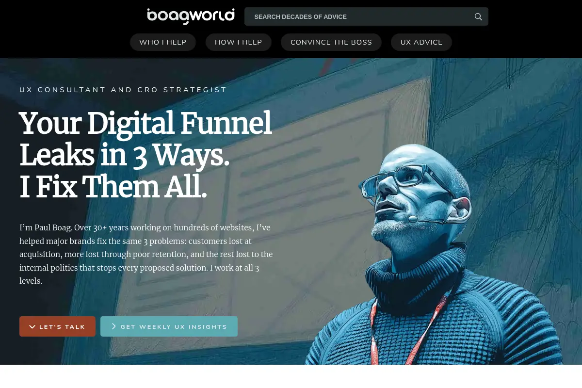 UX Consultant And CRO Strategist: Paul Boag