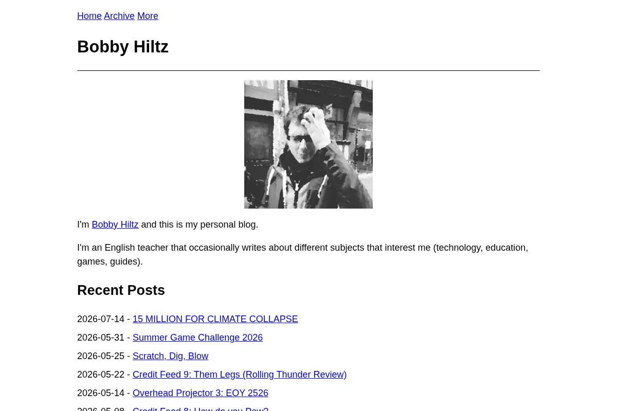 Bobby Hiltz | BobbyHiltz.com