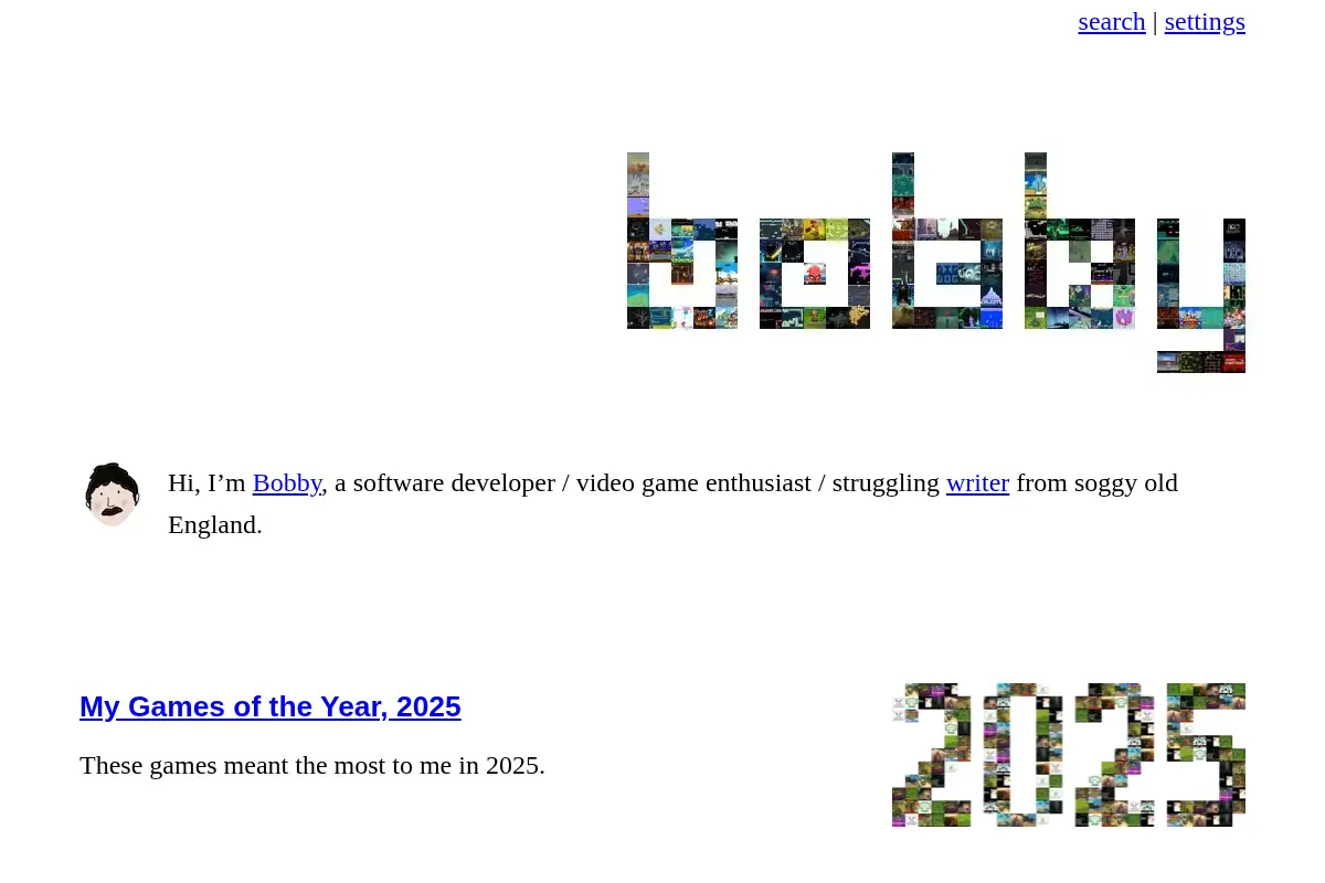 Bobby Jack’s game reviews and other writing