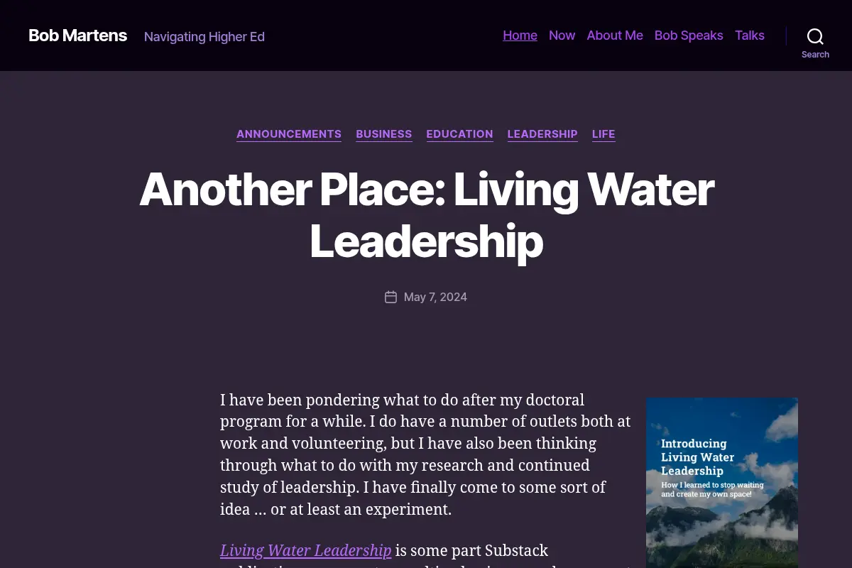 Bob Martens – Navigating Higher Ed