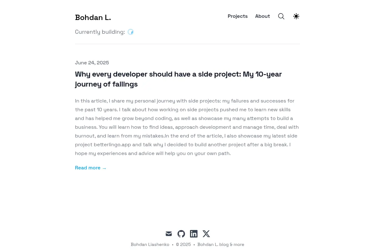 Bohdan L. blog & more