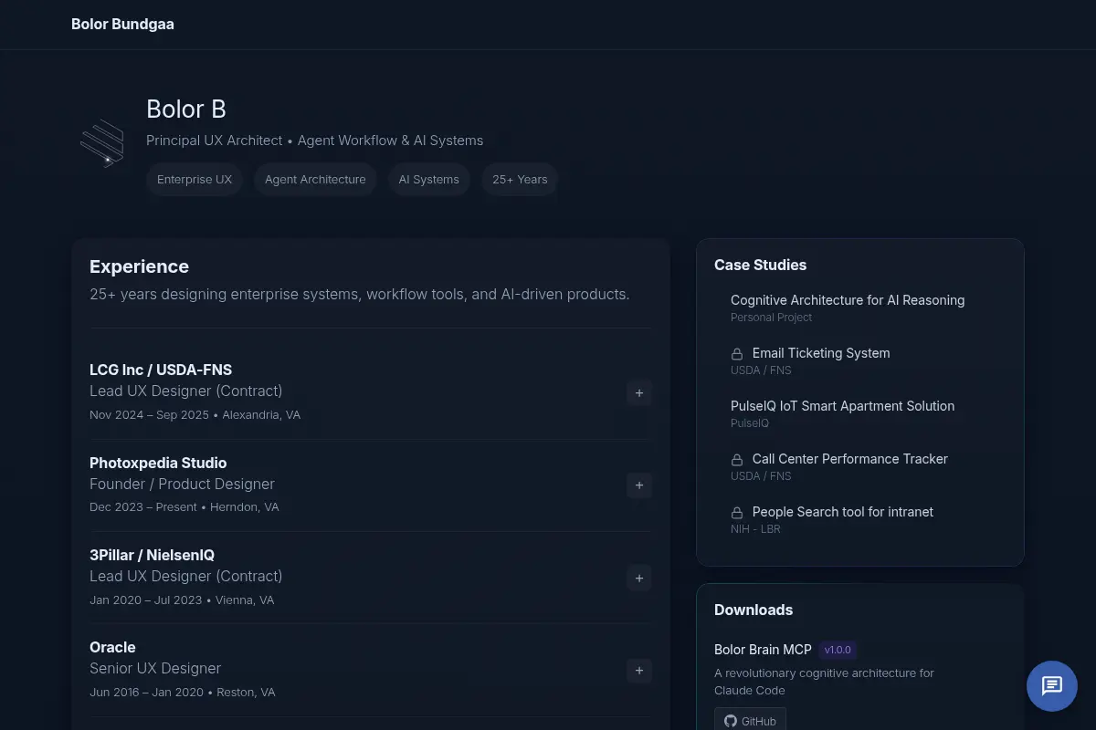 Bolor B — Senior Product & UX Designer (AI • Enterprise • Accessibility)