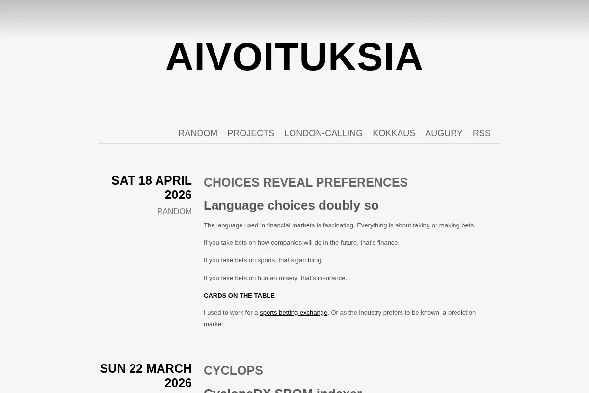Aivoituksia