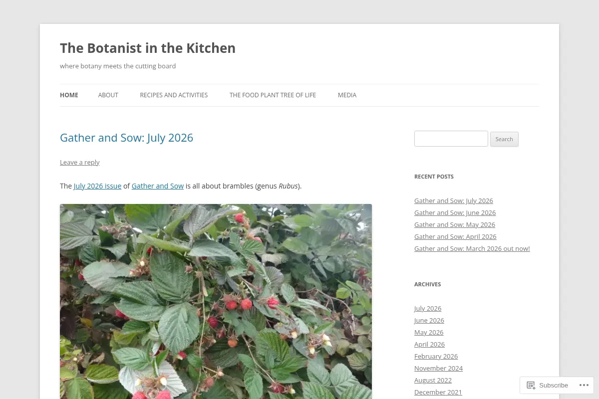 The Botanist in the Kitchen