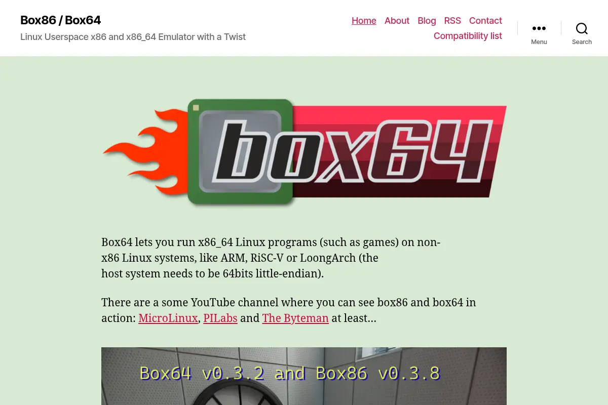 Box86 / Box64 – Linux Userspace x86 and x86_64 Emulator with a Twist