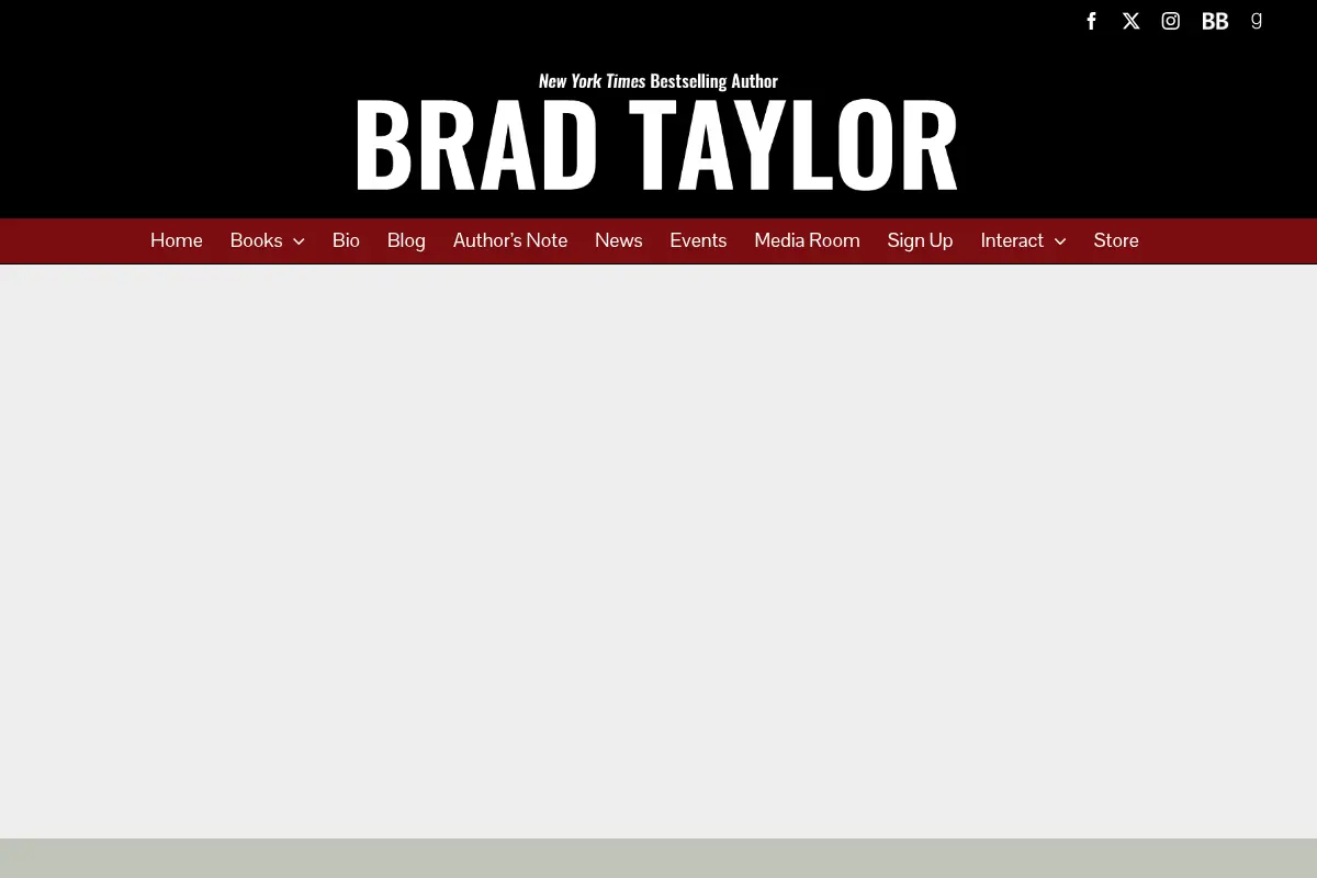 Brad Taylor - New York Times Bestselling Author