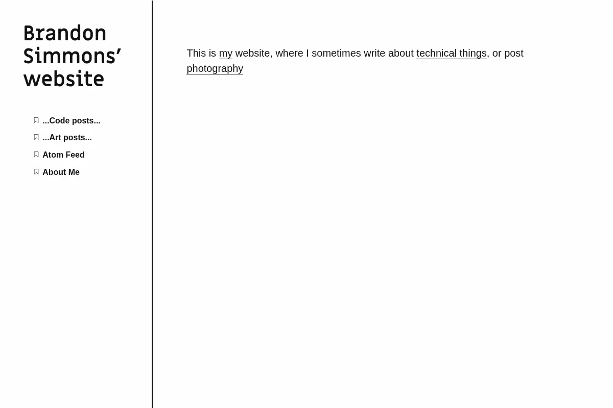 Brandon Simmons' website
