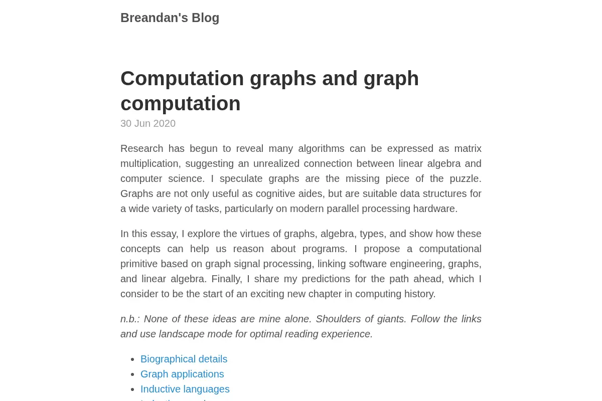 Breandan's Blog