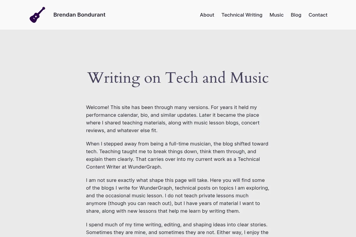 Writing on Tech and Music - Brendan Bondurant