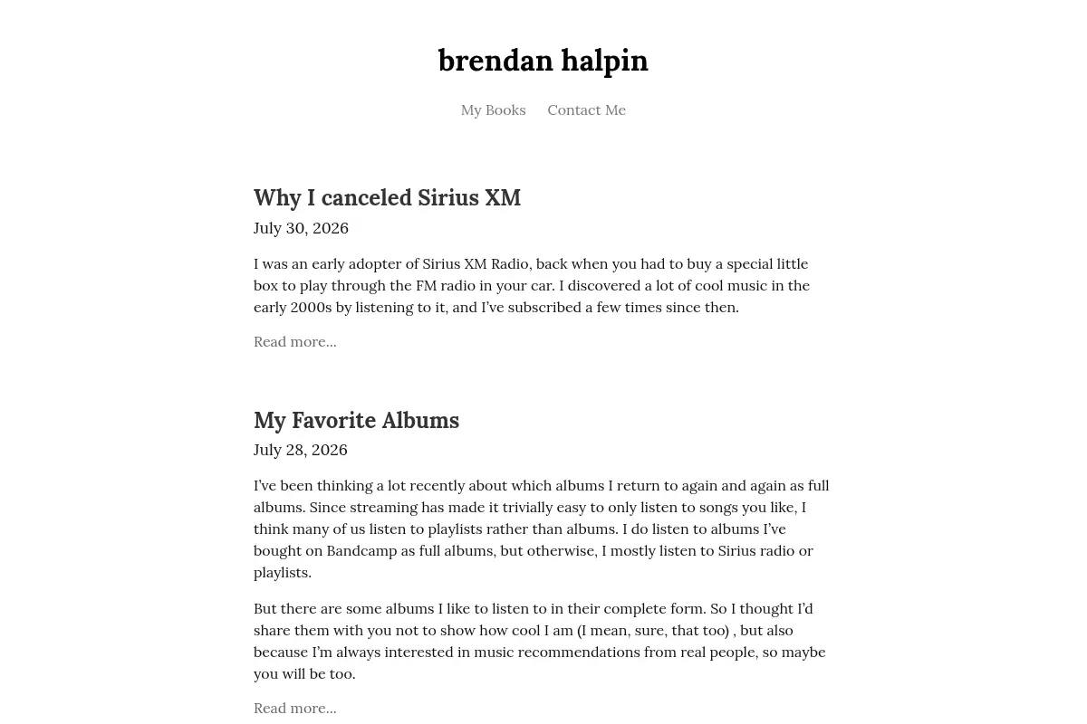 brendan halpin