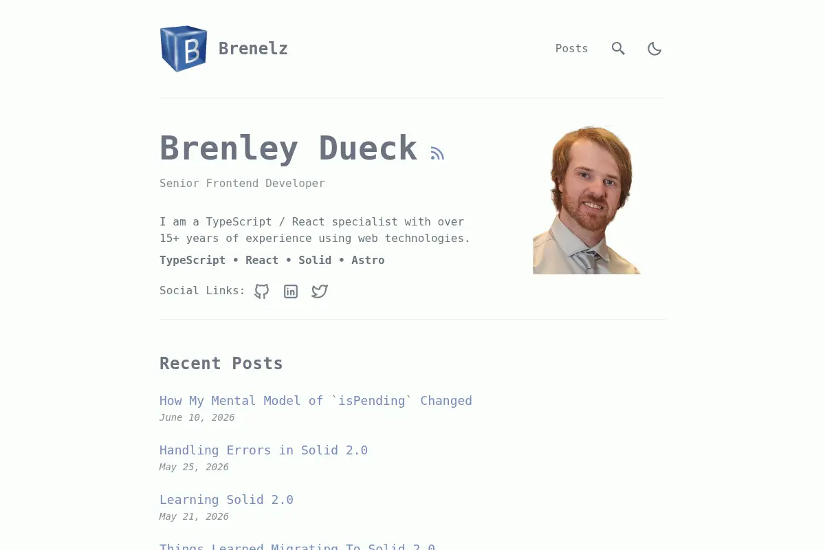 Brenelz :: TypeScript/React Developer