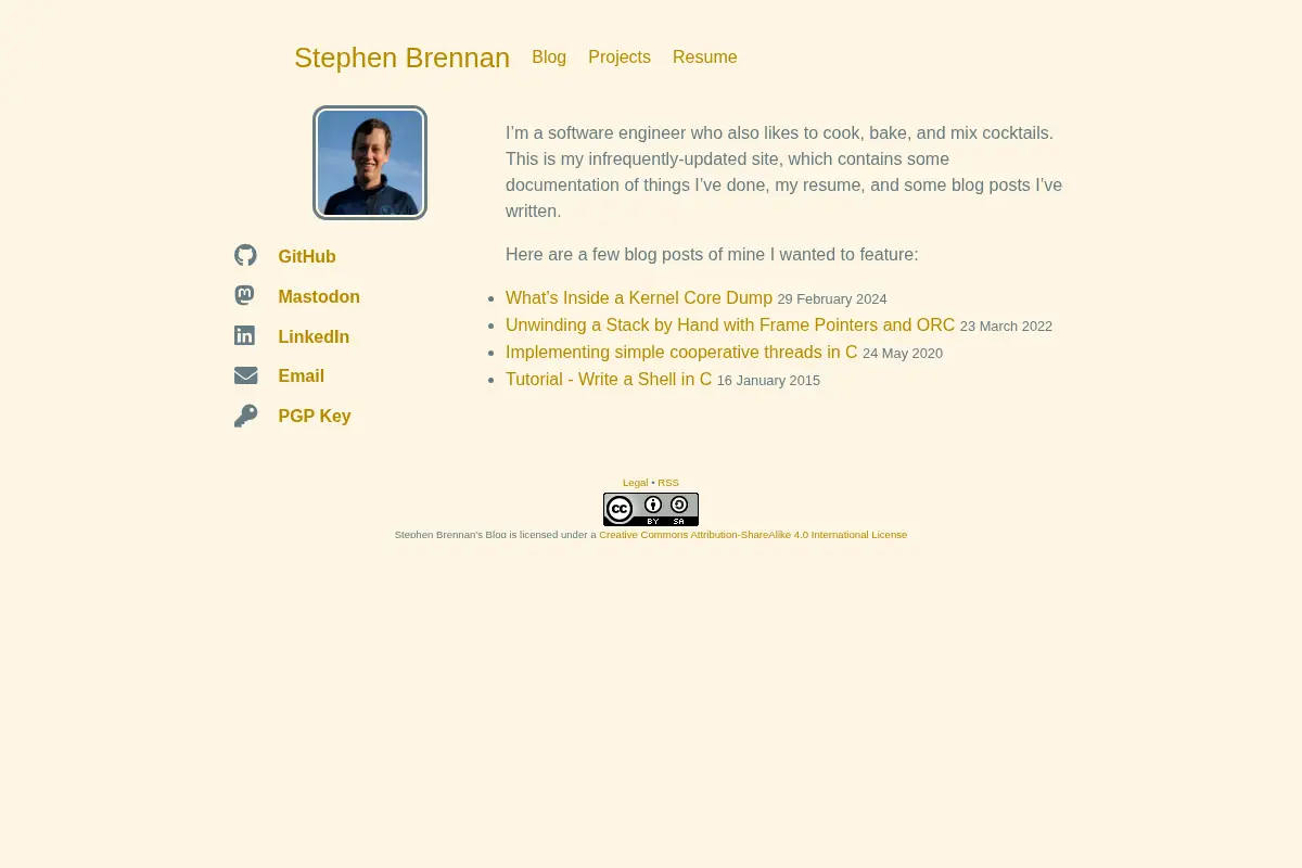 Stephen Brennan's Blog