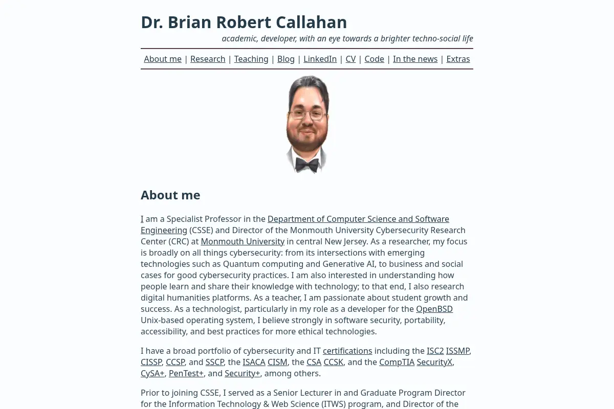 Dr. Brian Robert Callahan