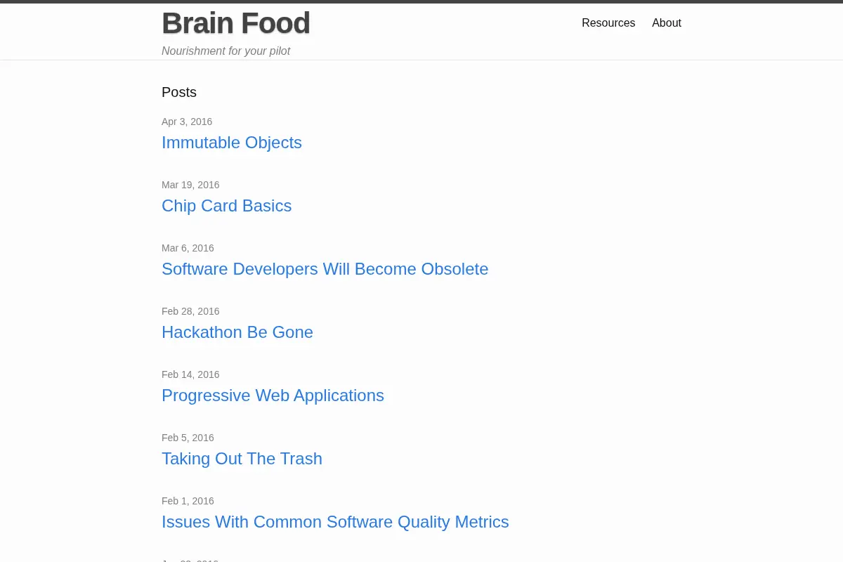 Brain Food