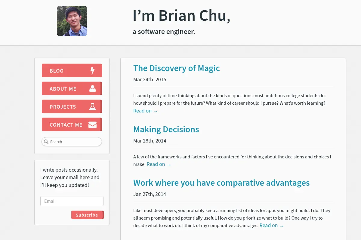 I’m Brian Chu - a software engineer