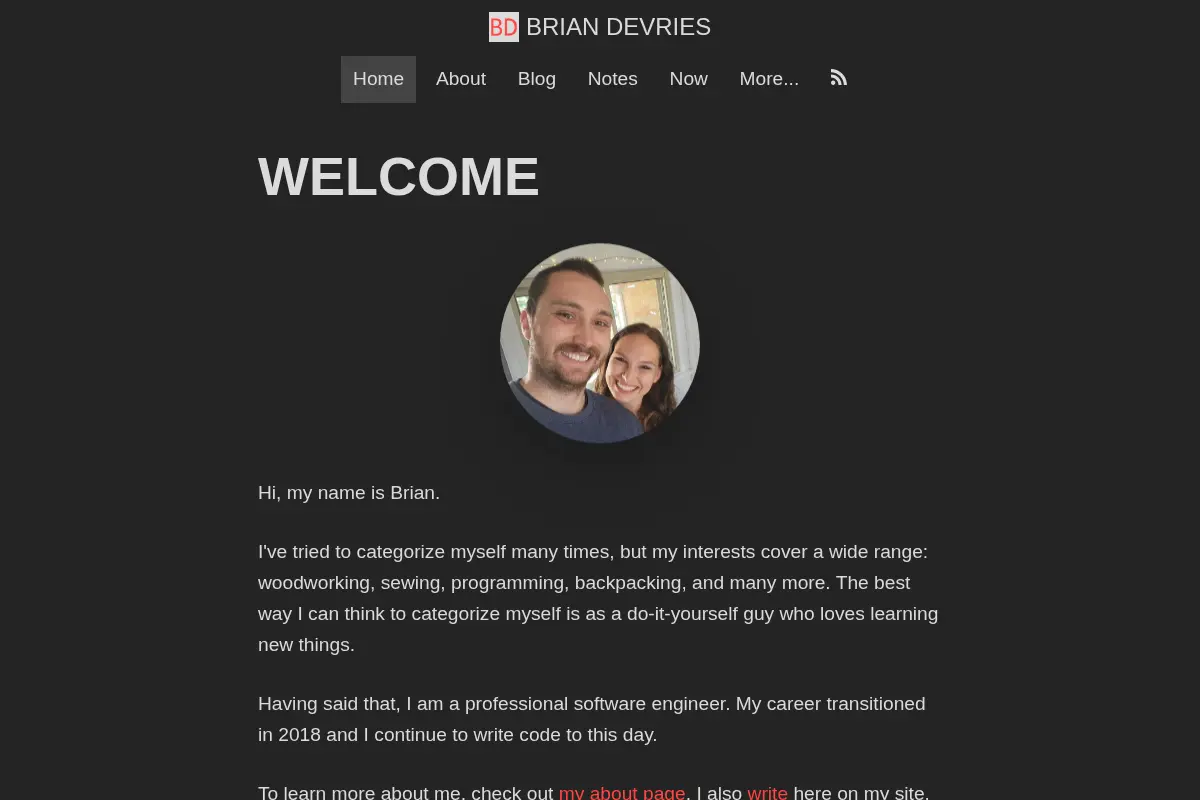 Welcome | Brian DeVries