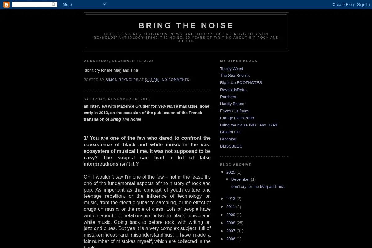 Bring the Noise
