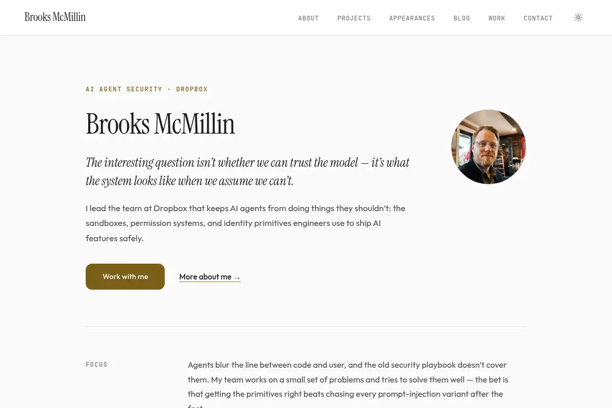 Brooks McMillin - Infrastructure Security Engineer
