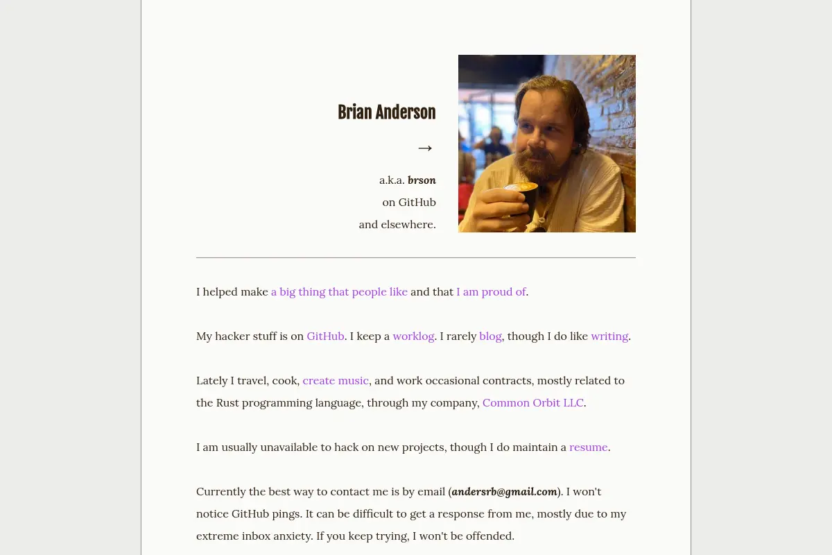 brson's website