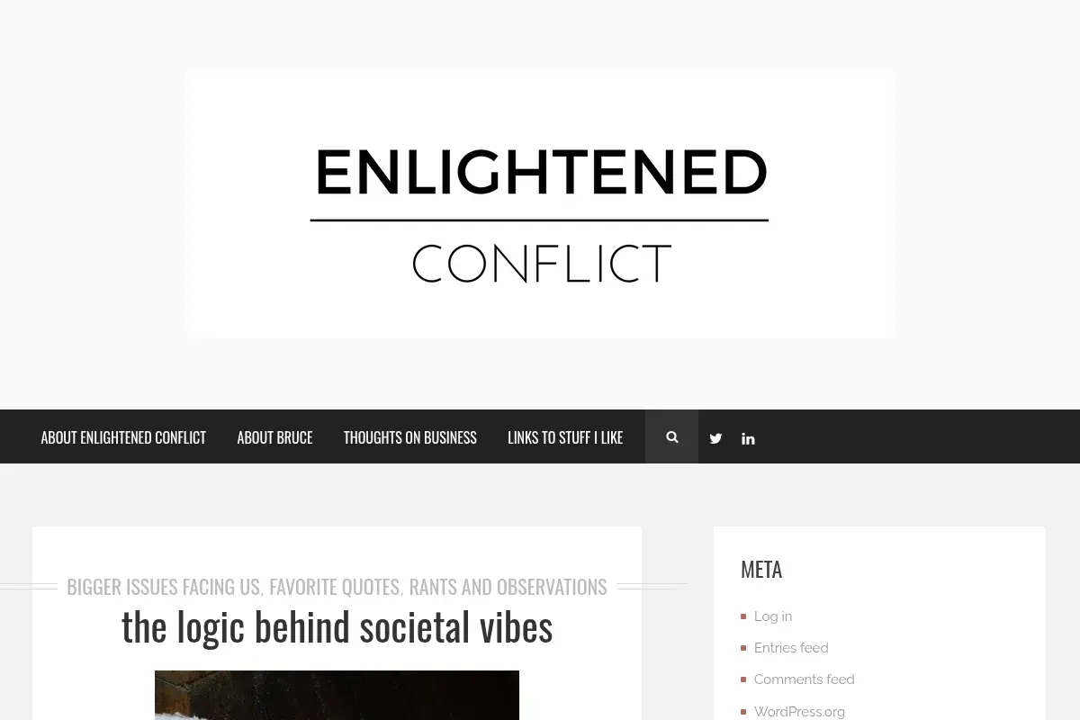 Enlightened Conflict