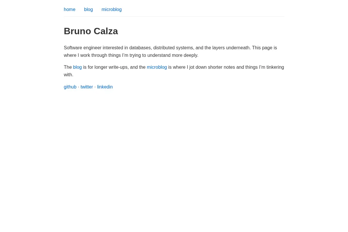 Bruno Calza's Blog