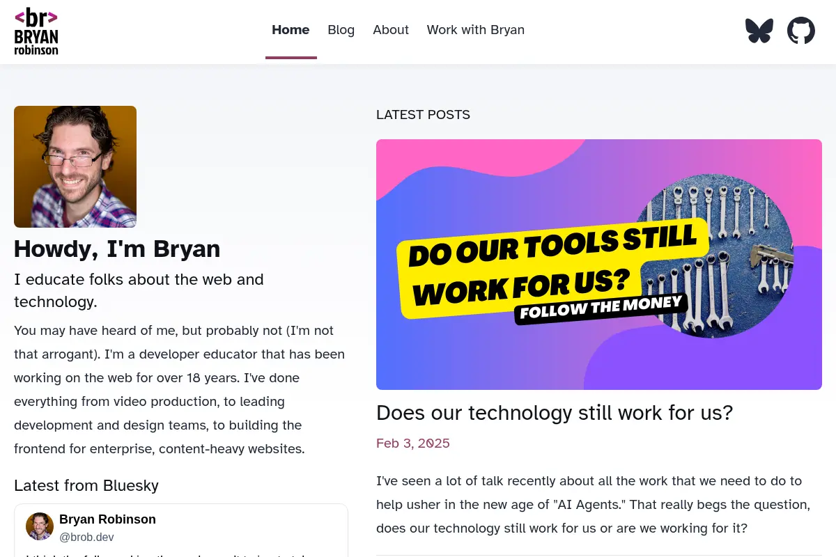 Bryan Robinson's Personal Site