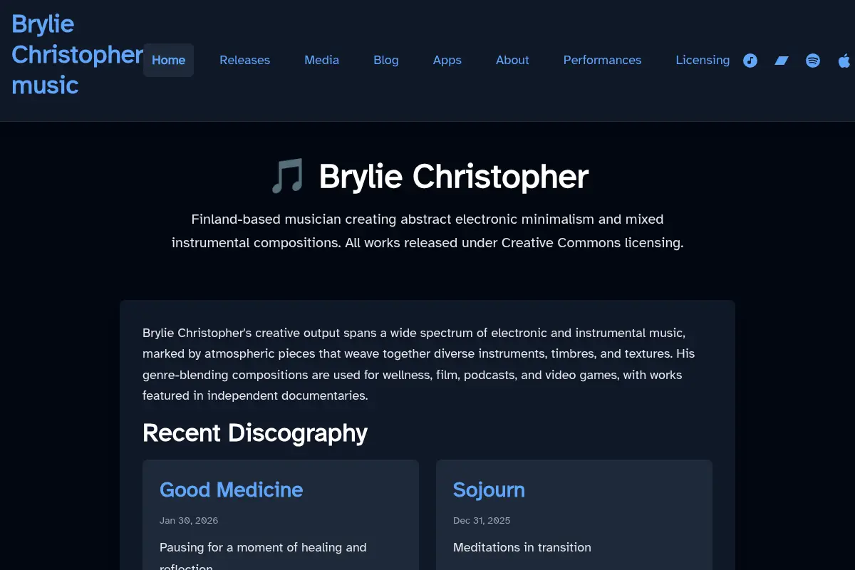 Brylie Christopher music